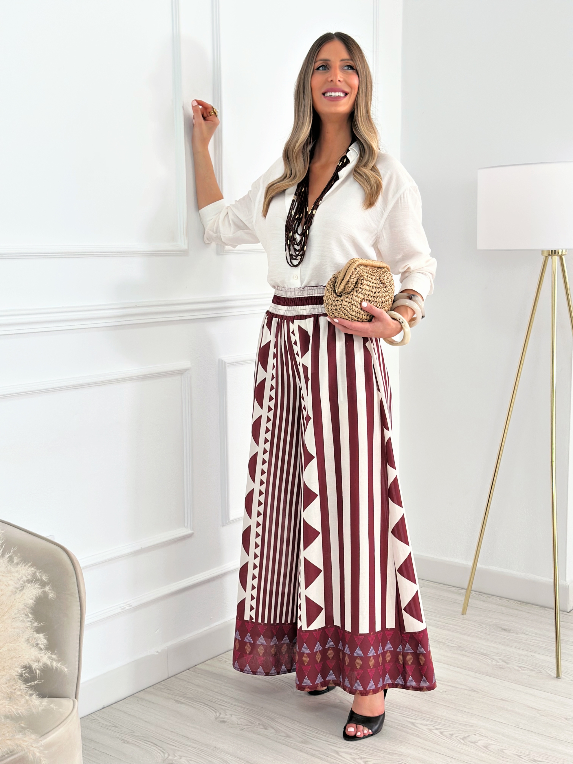 Pantalón Niara Burdeos
