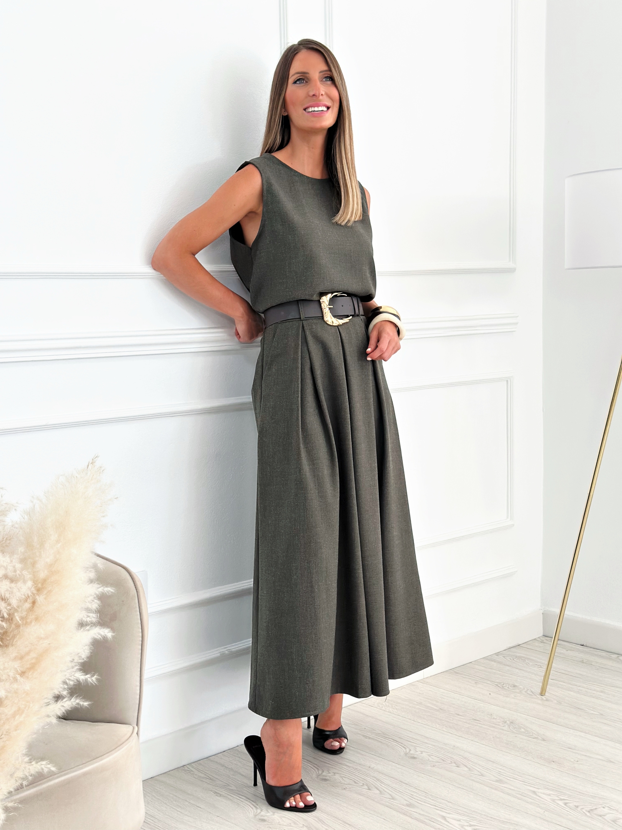 Pantalón Pinzas Anubi Verde