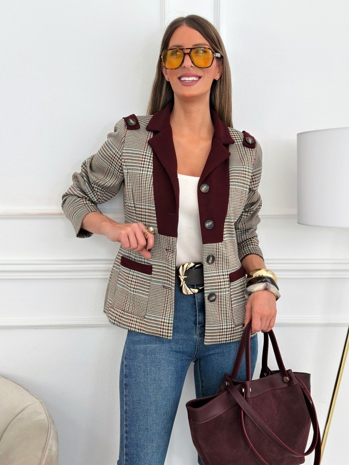Blazer Cuadros Gales
