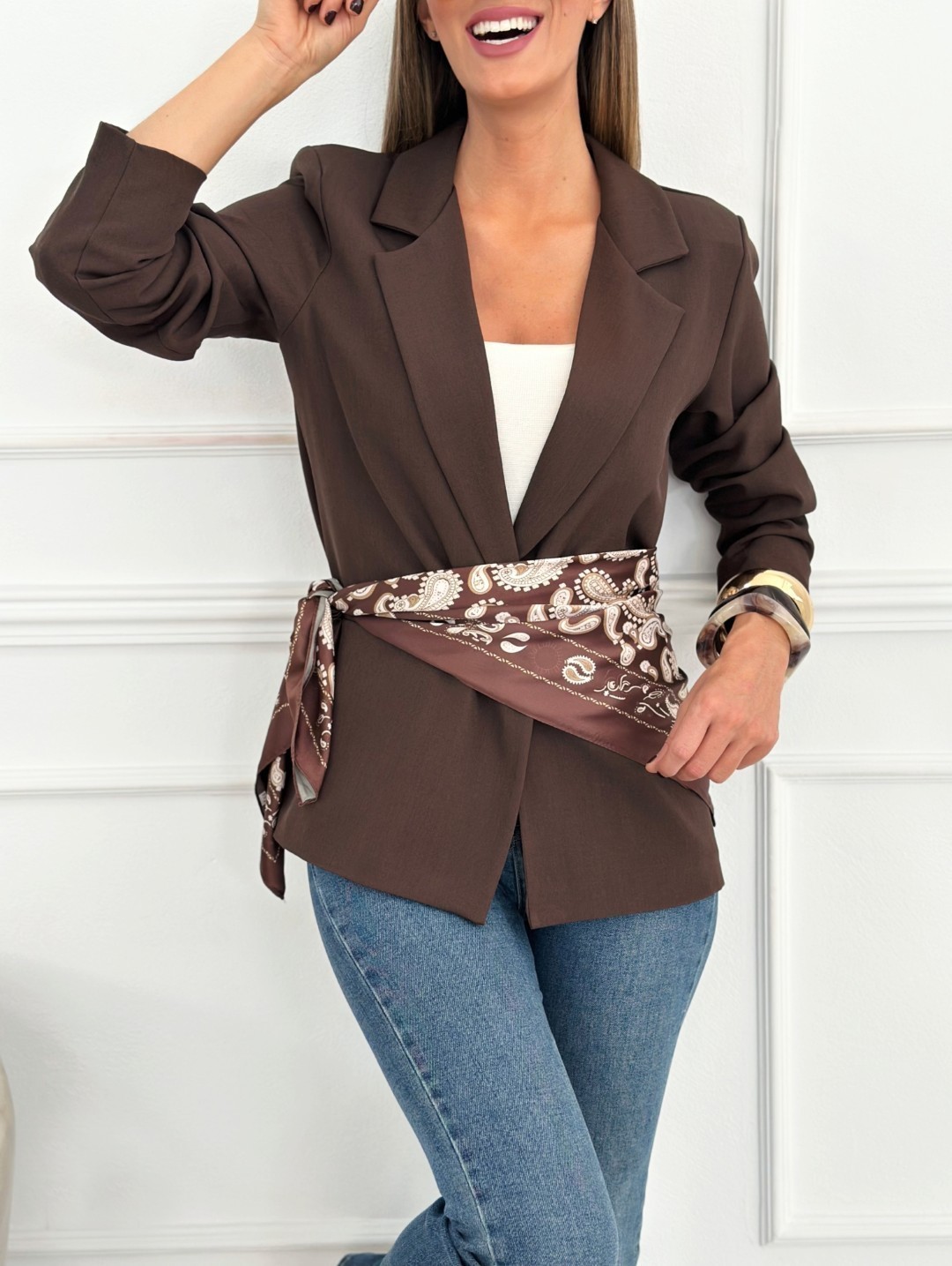 Pañuelo Cachemir Chocolate