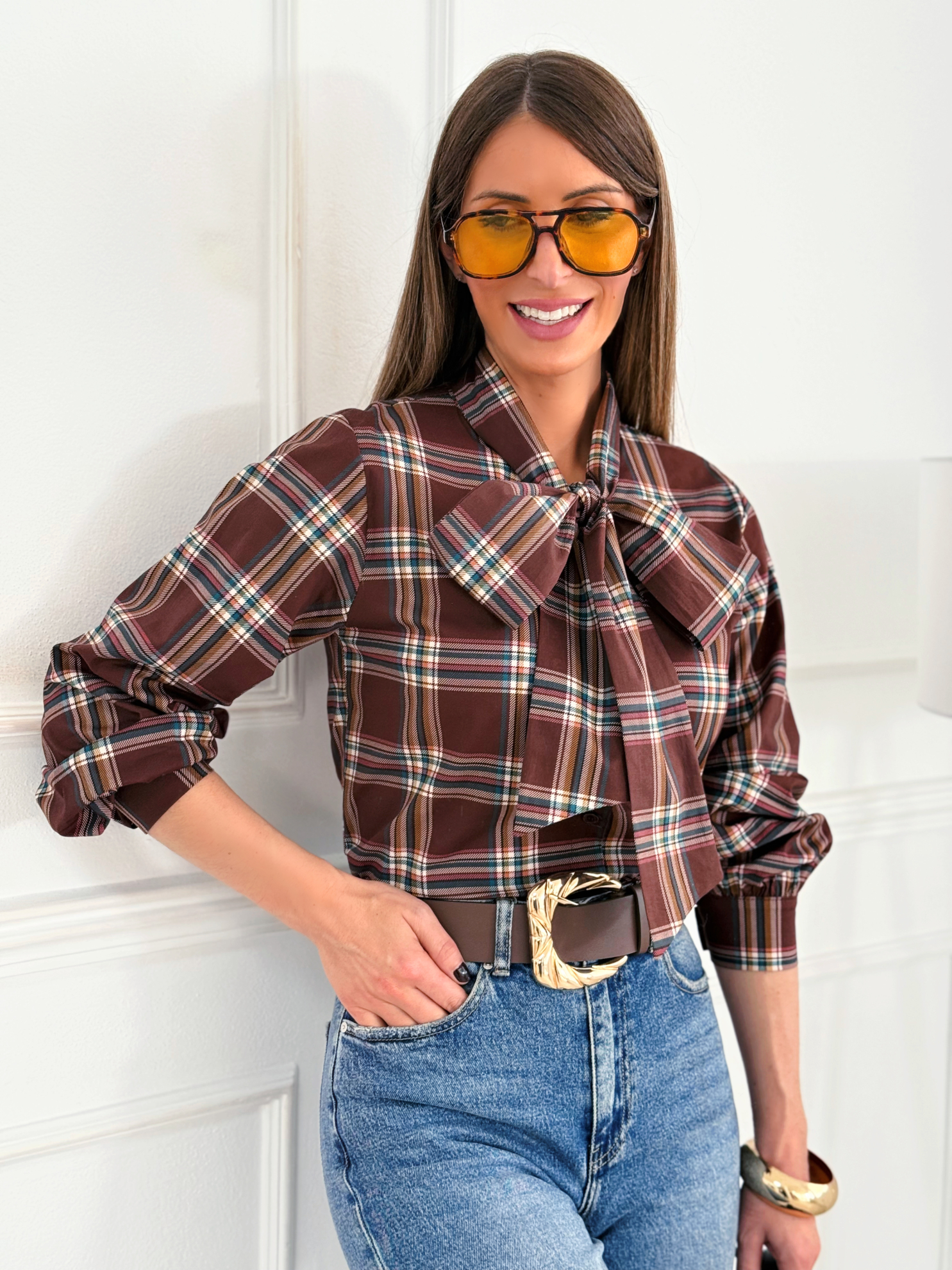 Blusa Lazada Gianna Chocolate