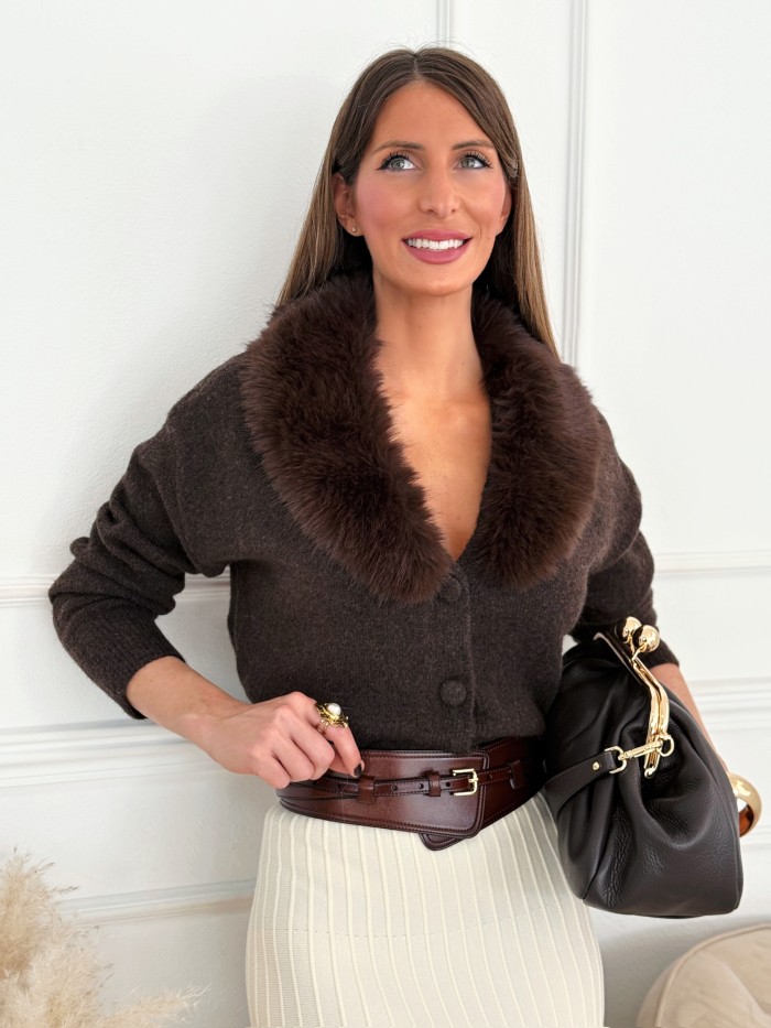 Chaqueta Punto Pelo Nora