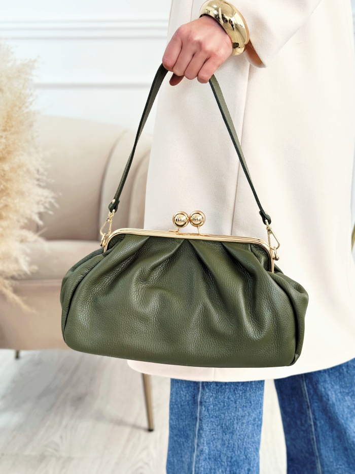 Bolso Clutch Verde Oliva