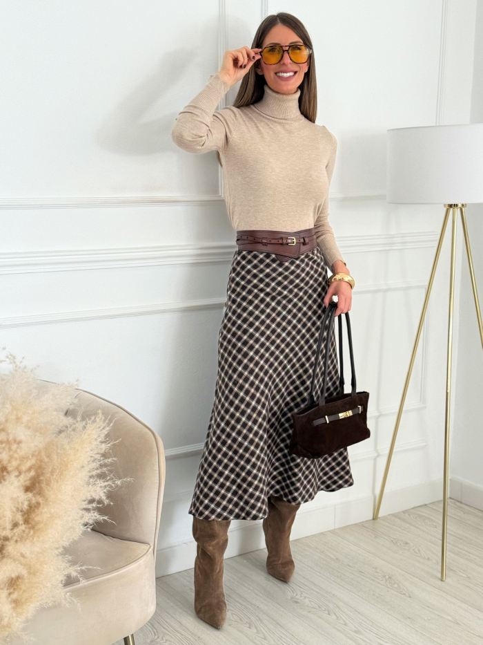 Falda Cuadros Paño Emmy