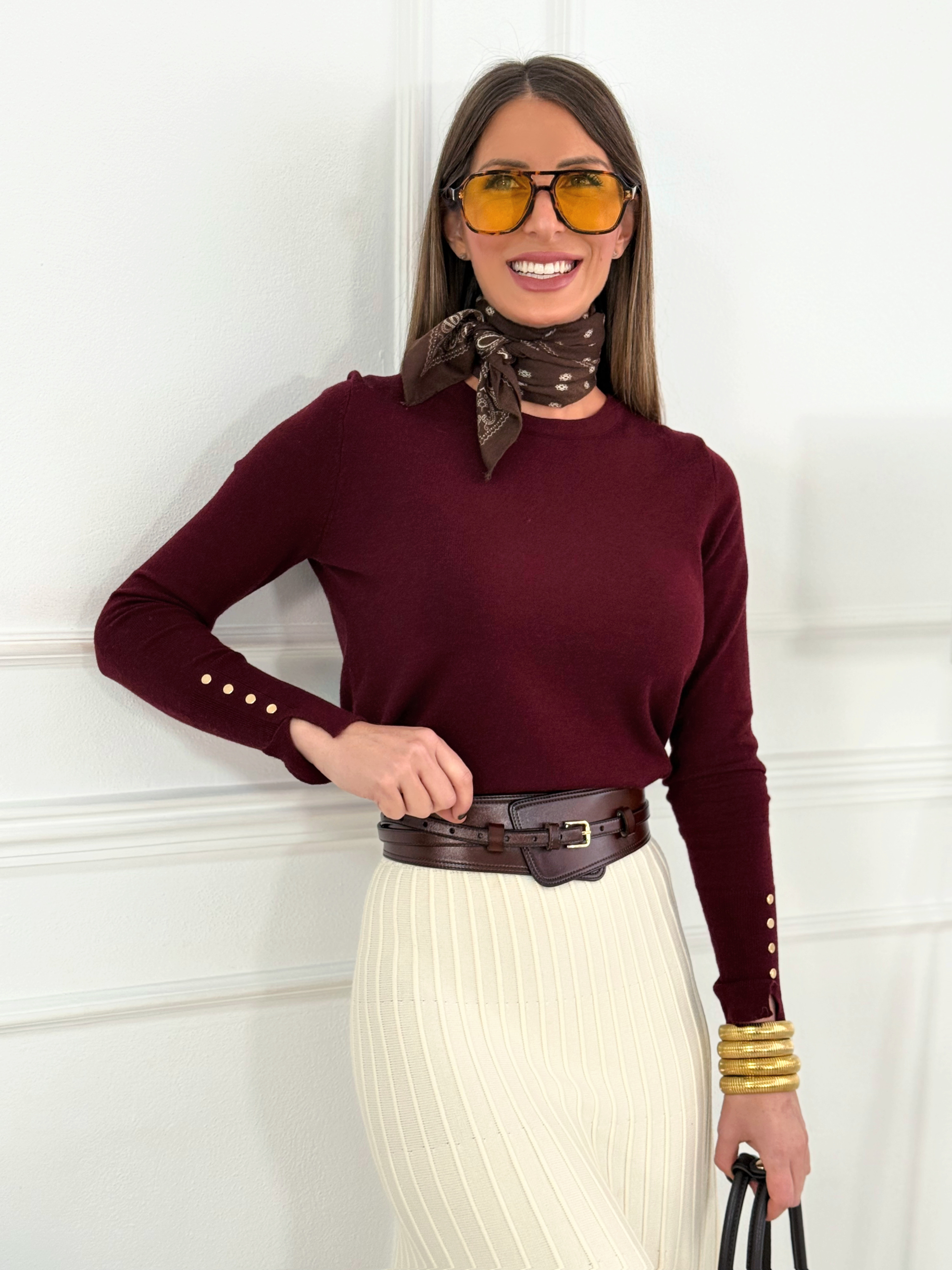 Jersey Básico Punto Liso Burdeos