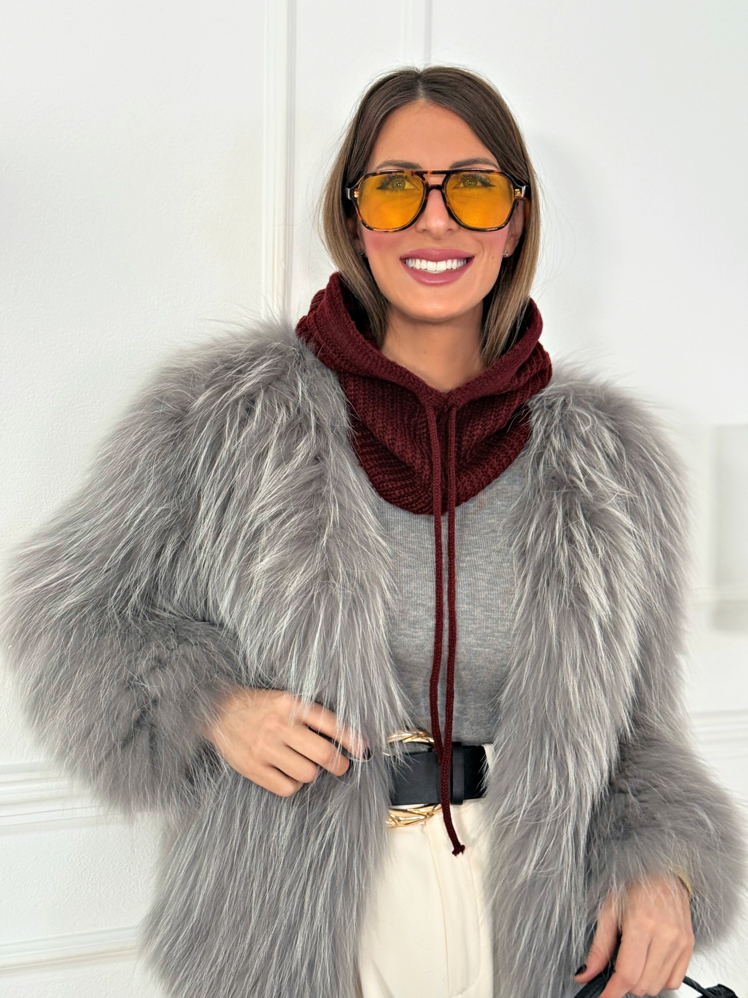 Balaclava Punto Burdeos