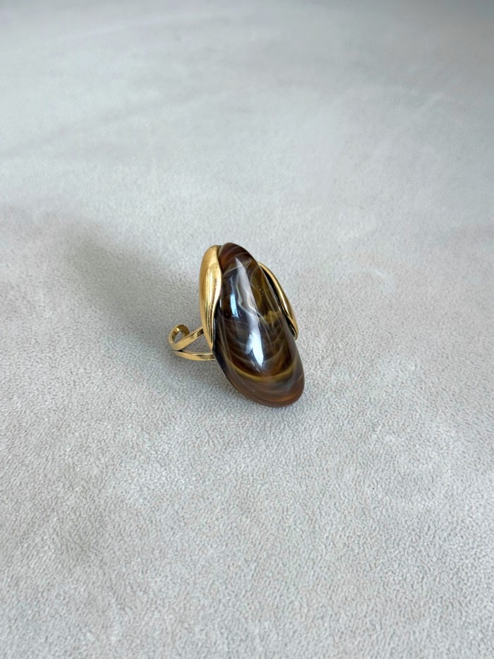 Anillo Resina Chocolate