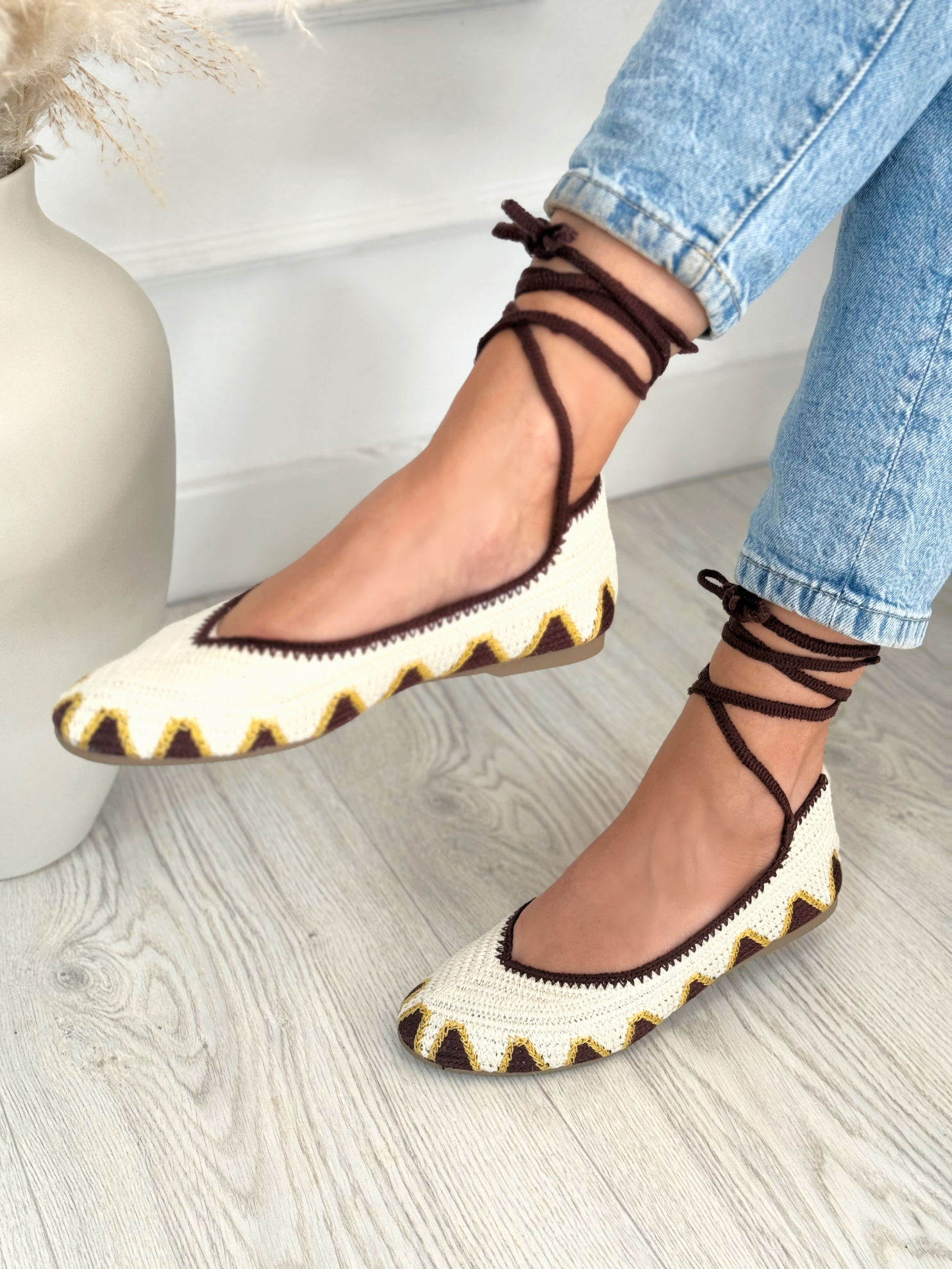 Bailarina Crochet Cayetana Crudo