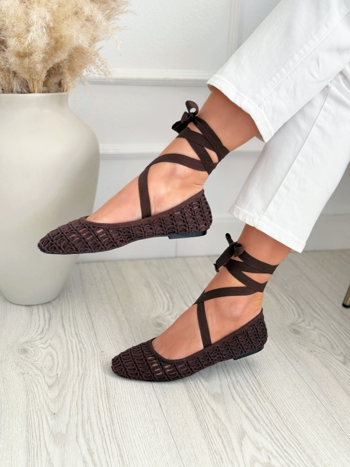 Bailarina Crochet Lazada Chocolate