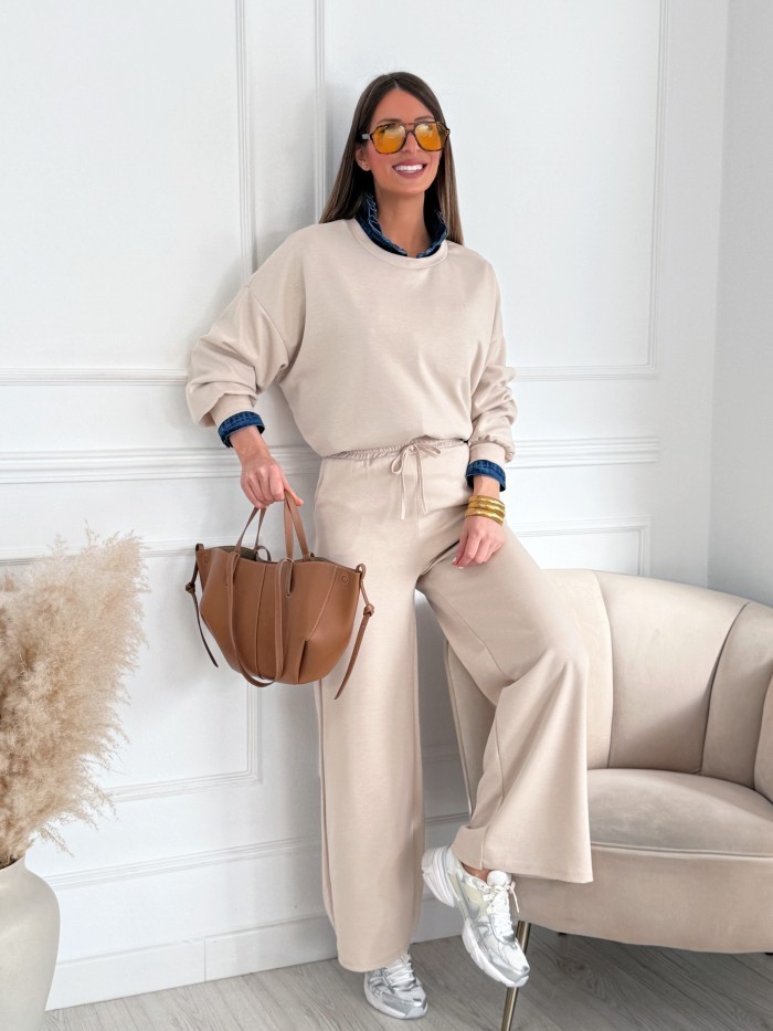 Conjunto Chandal Freya Beige