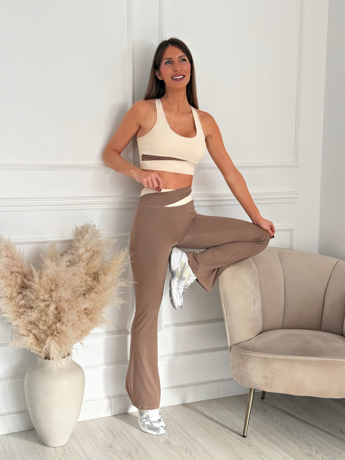 Conjunto Deporte Flare Chocolate