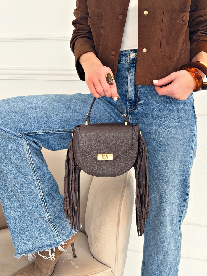 Bolso Flecos Camden Chocolate