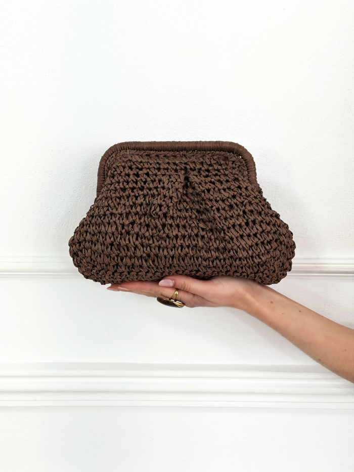 Bolso Rafia Chocolate