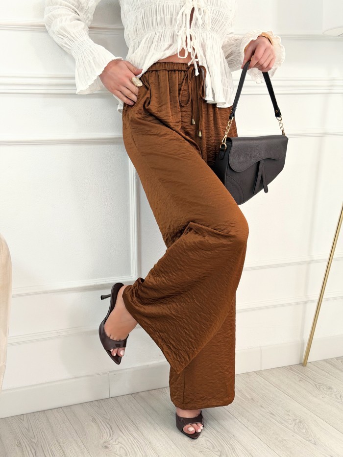 Pantalón Fluido Terracota