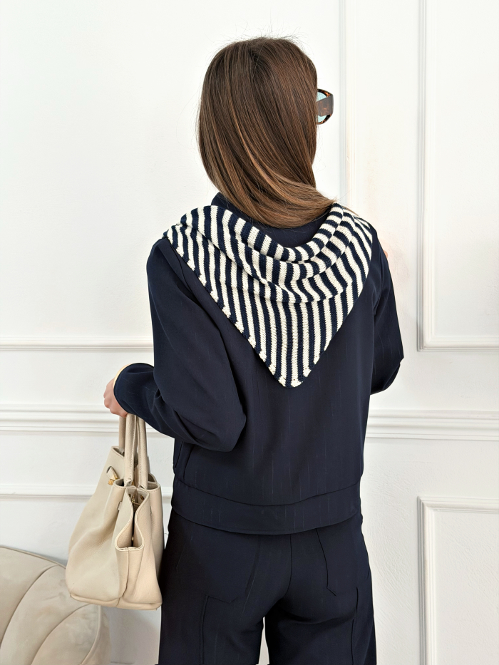 Pañuelo Rayas Marino