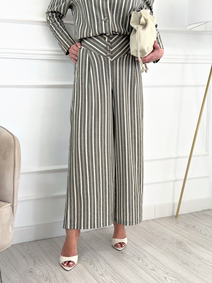 Pantalón Rayas Carmona Verde