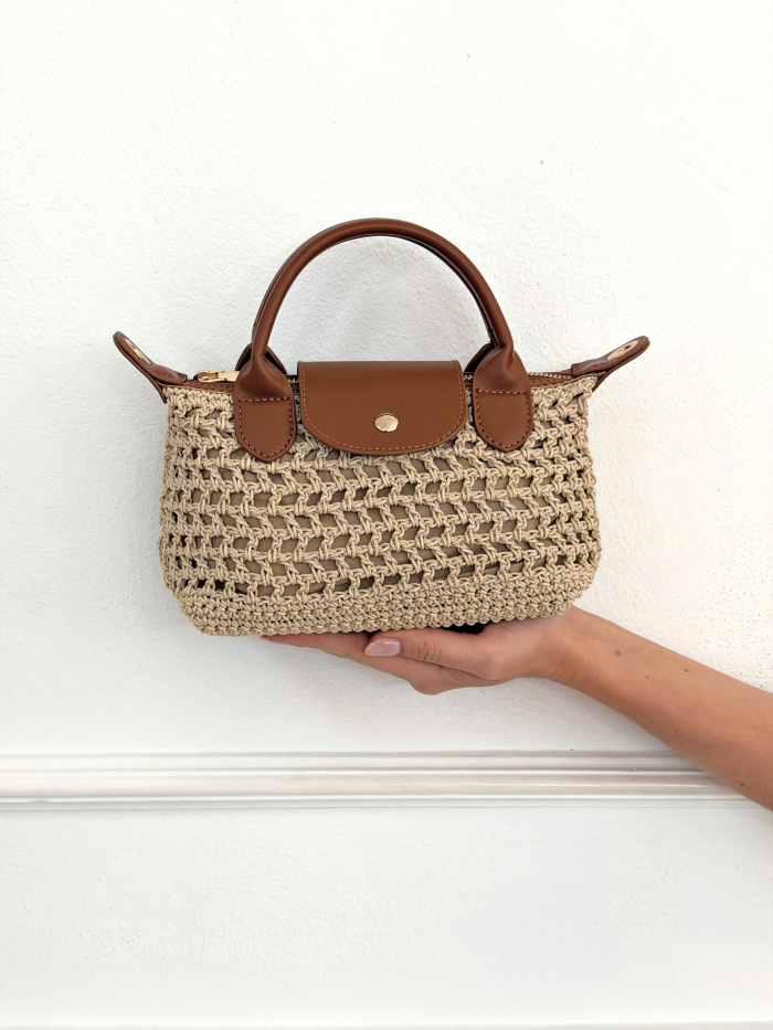 Bolso Rafia Siena Camel