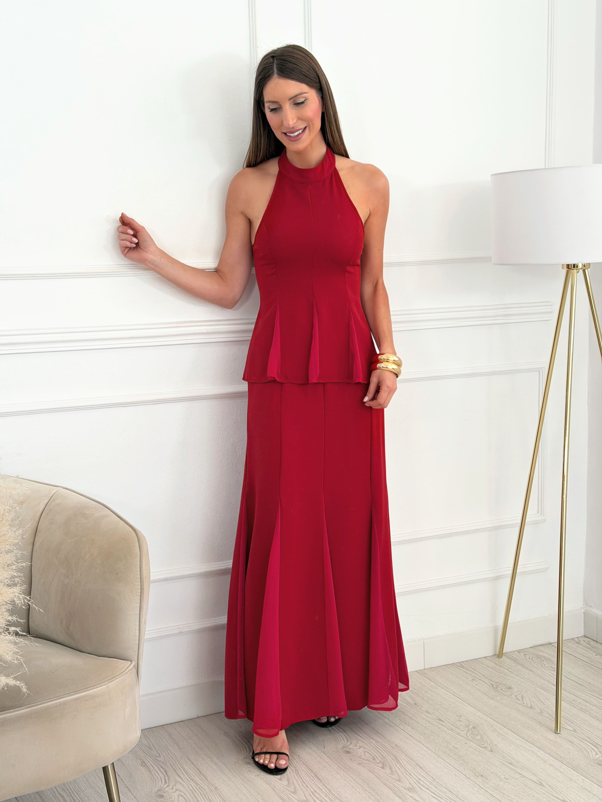 Conjunto Isabella Rojo Cereza