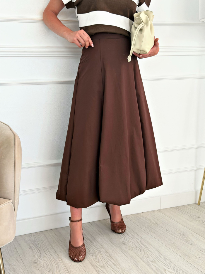 Falda Globo Chocolate