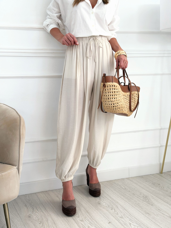 Pantalón Bombacho Tanger Crudo