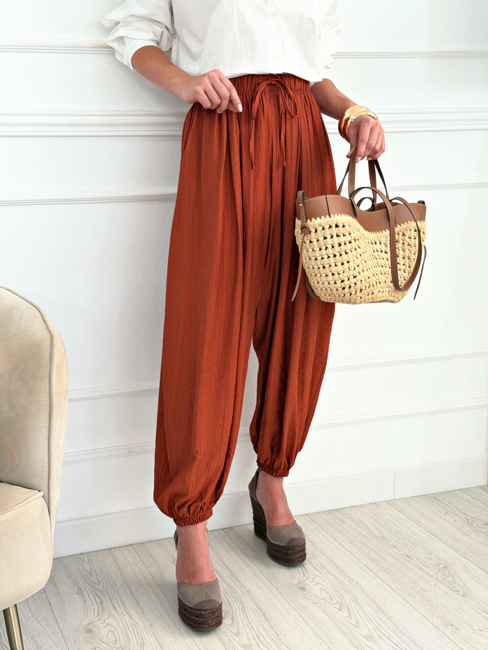 Pantalón Bombacho Tanger Terracota