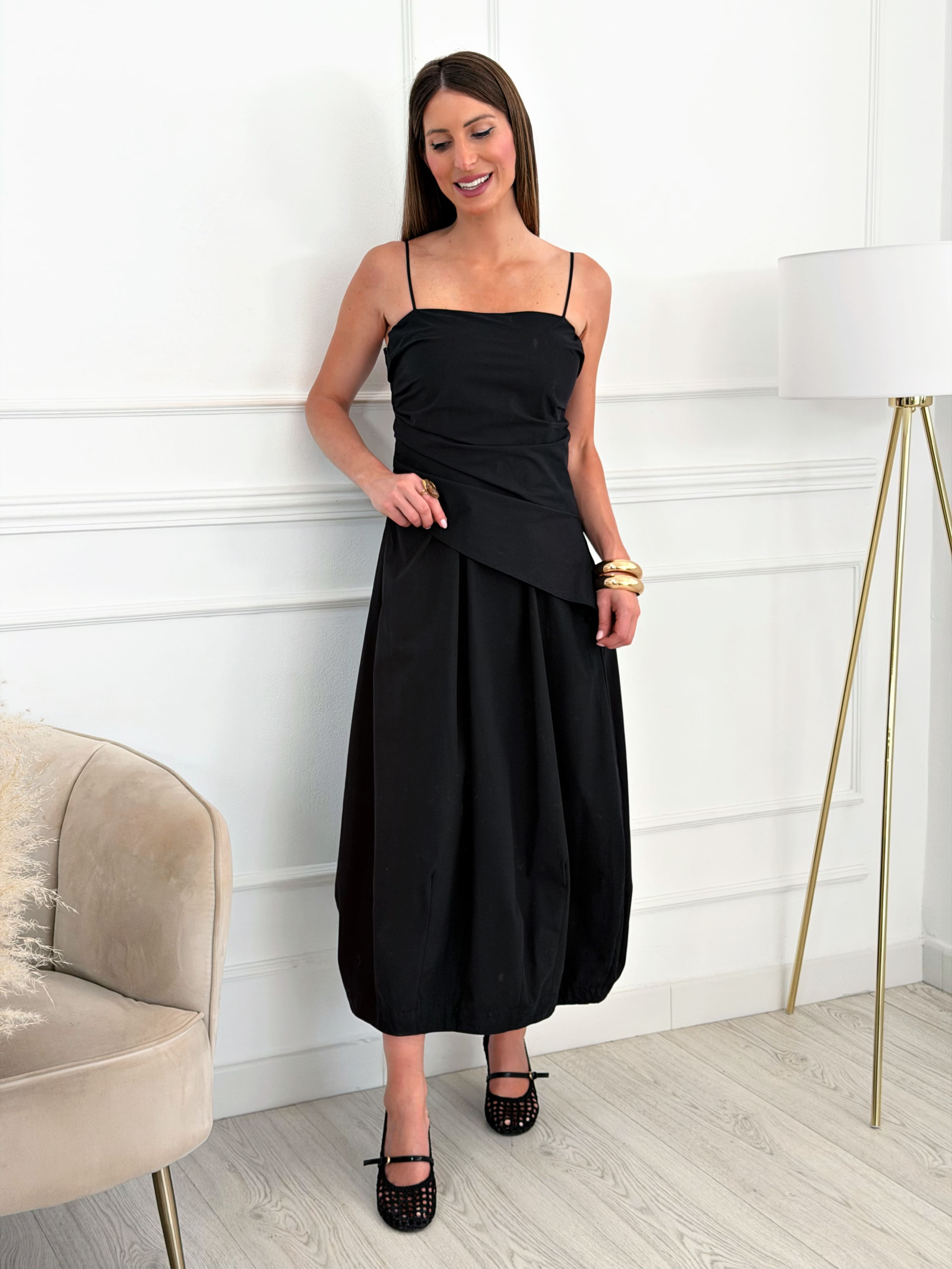 Vestido Globo Nina Negro