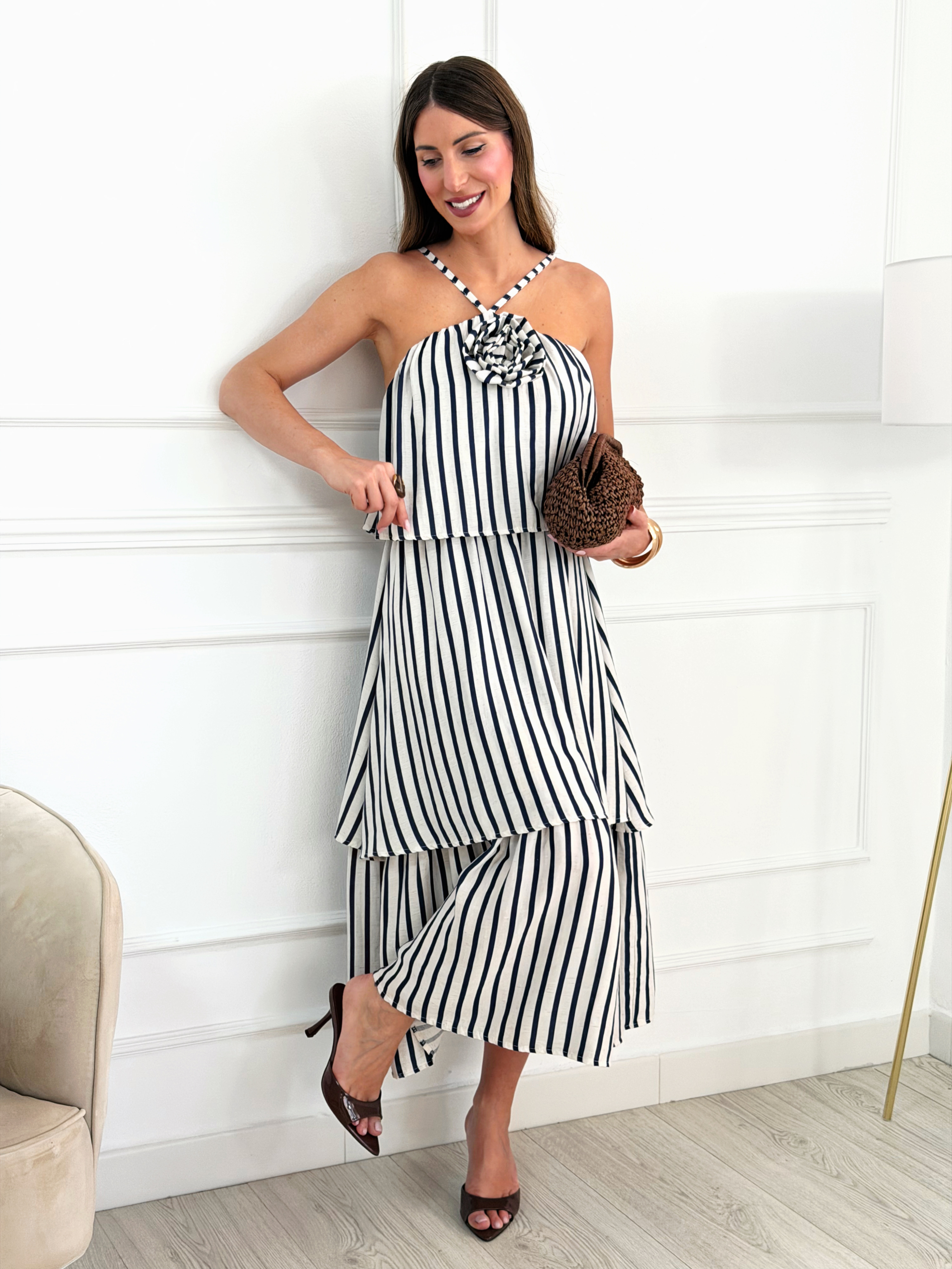 Vestido Rayas Marino