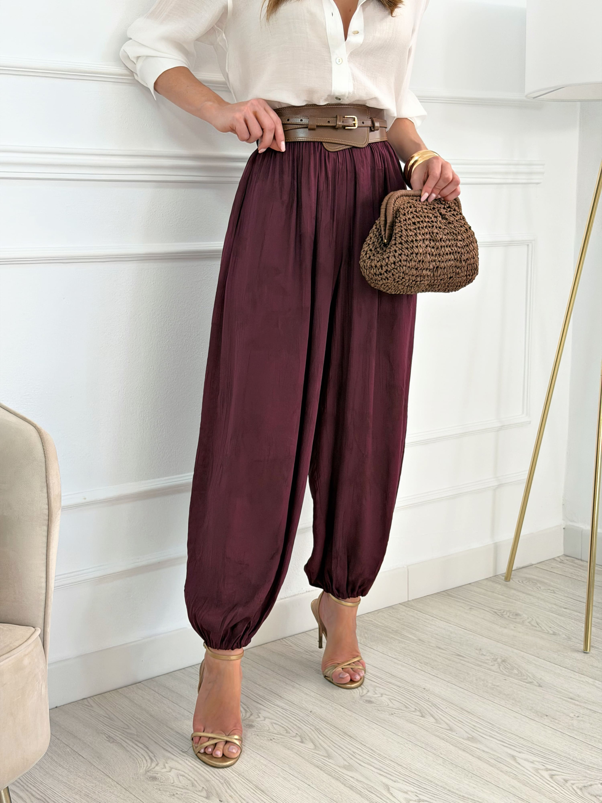 Pantalón Bombacho Saona Berenjena